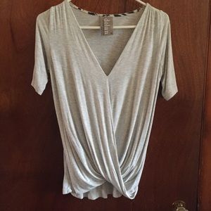 Drapey Cross Front Tee
